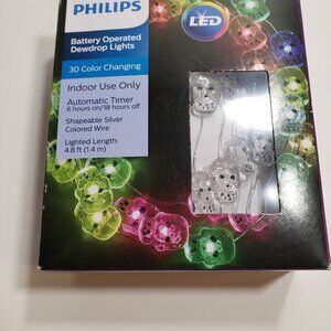 Philips Skull LED Battery Operated Skulls each about .75" long